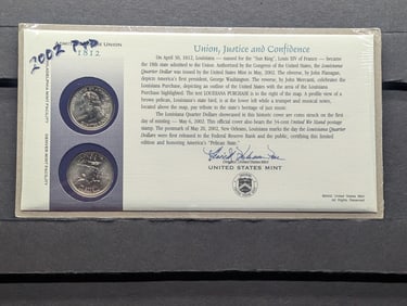 2002 P&D Louisiana State Quarters UNC