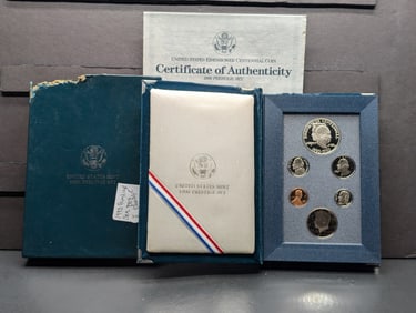 1990-S US Mint Prestige Set Box Damaged w /COA