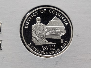 2009-S 90% Silver Proof D.C US Territory Quarter. High Book Value