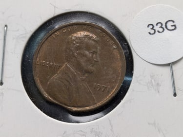 1971-P Lincoln Memorial Cent Clipped Planchet