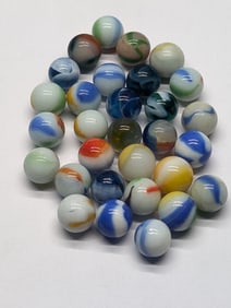 (30) Small Agate Marbles