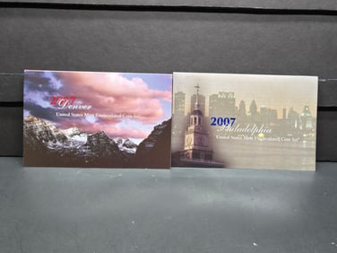 2007 P & D UNC Mint Coin Sets
