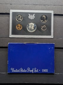 1968-S US Mint Proof Set. OGP. 40% Silver Kennedy 50c
