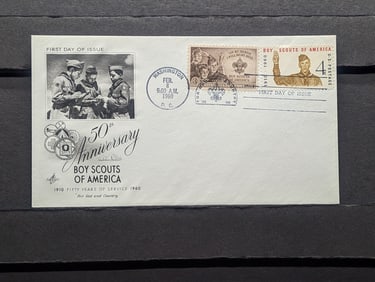 Boy Scout first Day Cachet. Mint Condition.