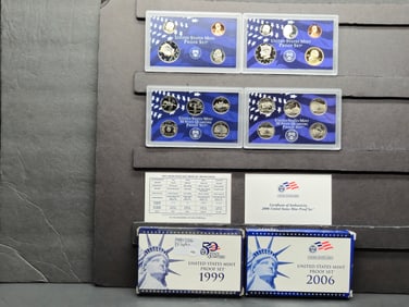 1999-S & 2006-S US Mint Proof Sets