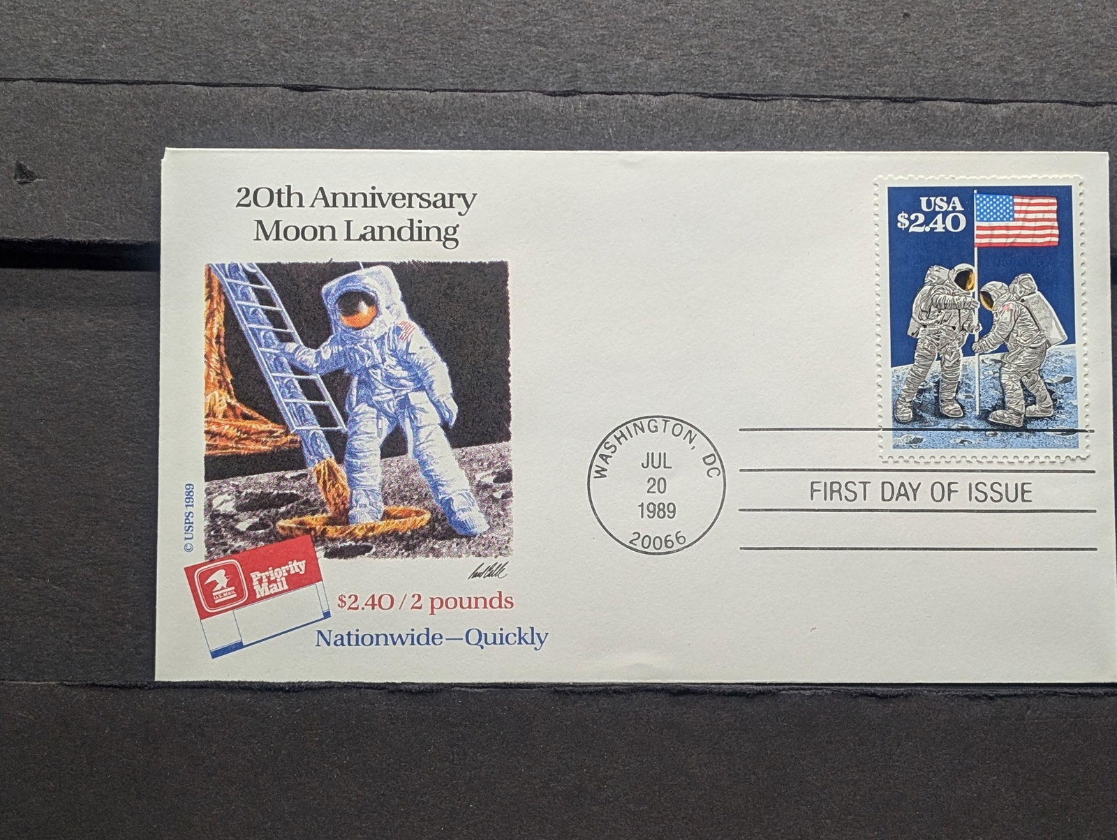 2 Pound Priority First Day Cachet: 2 Pound Priority First Day Cachet