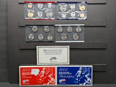 2005 P & D UNC Coin Sets