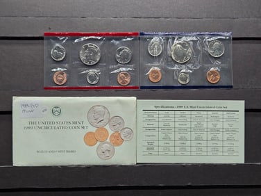 1989 P & D UNC Coin Set