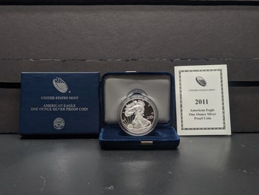 2011-W American Silver Eagle in OGP w/ COA