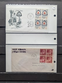 Four Block First Day Covers / Cachets
