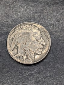 1936-AU, Bold Details, Full Horn and Tail, Buffalo Nickel, 89 Years Old