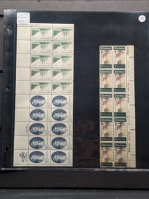 Sheet Of (4) U.S. Plate Blocks. Mint Original Gum Never Hinged.
