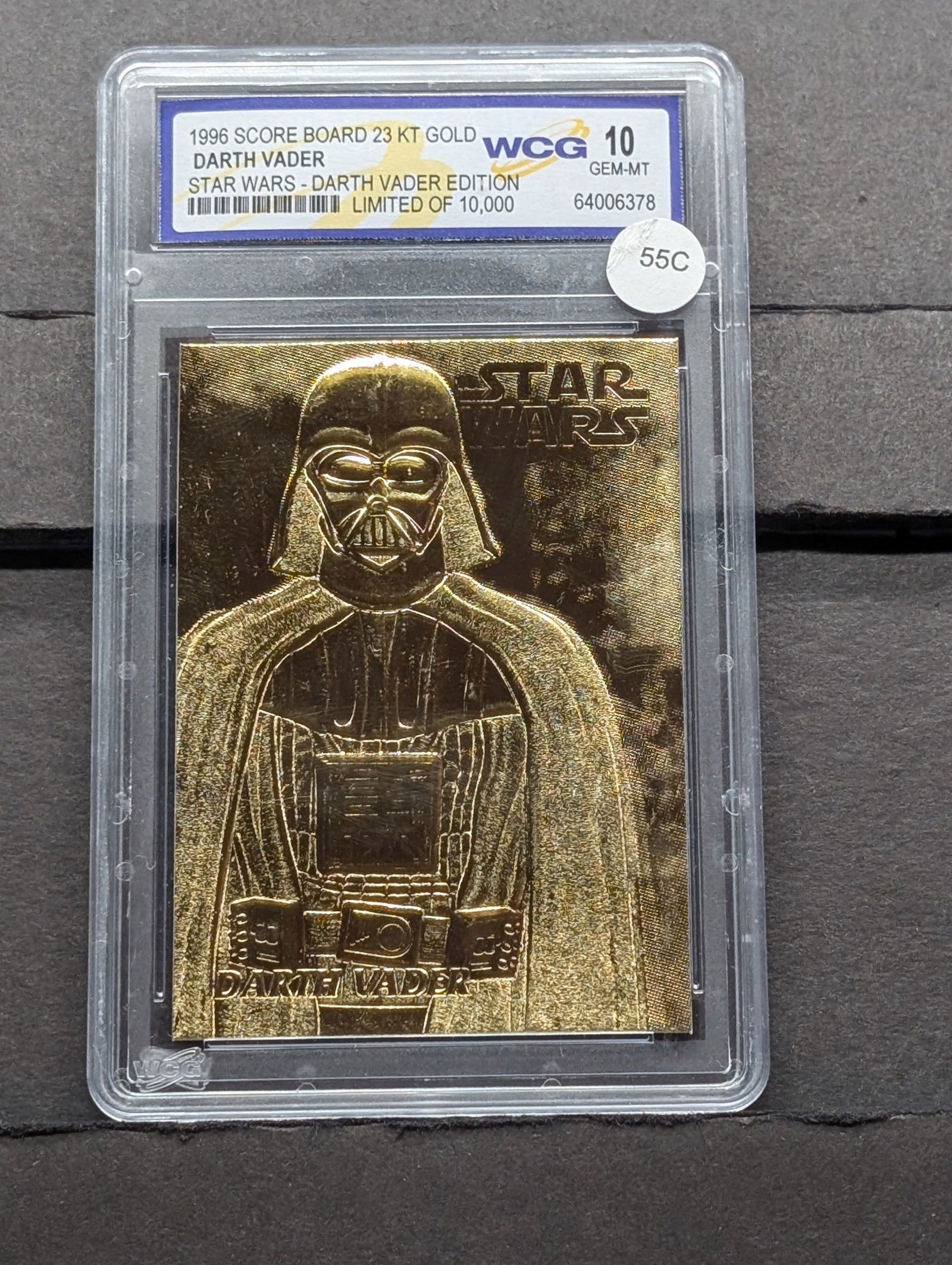 Star Wars, DARTH VADER, 23KT Gold, Sealed, Gem 10 Mint, Limited of 10,000, Darth Vader Edition (1 of 3)