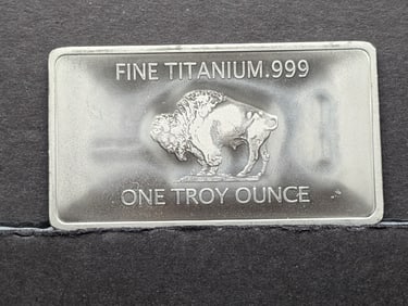 1 Ounce-.999 Pure Titanium-Buffalo Style, BU