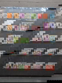 Sheet Of 1930's U.S. Postage Stamps. Mint Original Gum Never Hinged