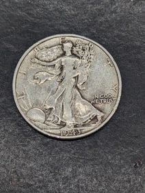 1943 S WWII Era, Good Details, 90% Silver Liberty Half, 82 Years Old