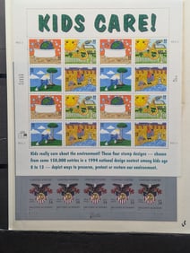 Four U.S. Mint Sheets Of Stamps