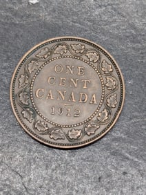 1912 Canada Large Cent, High Grade, 113 Years Old