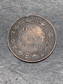 1900, Turn of the Century Canada Large Cent, Nice Grade, 125 Years Old