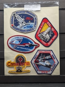 Sleeve Of Five Original NASA Crew Patches. All Mint.