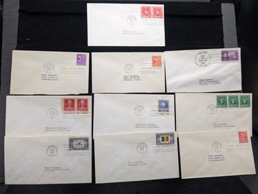 Bundle Of 10 Assorted First Day Covers