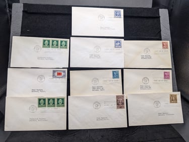 Bundle Of 10 Assorted First Day Covers