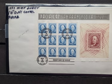 1997 Mint Sheet First Day Cover