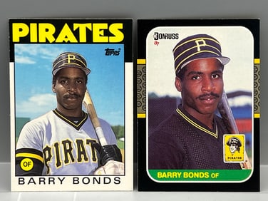 (Lot Of 2) Barry Bonds RC - 86T Traded # 11T & 87 Donruss #361