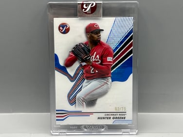 2024 Topps Pristine Hunter Greene Blue Refractor #62/75 - Sealed In Mag From Topps