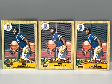 (Lot Of 3) 1987 Topps #170 Bo Jackson / Rookie