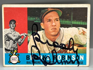 1960 Topps #28 Brooks Robinson (HOF) - Autographed - No COA