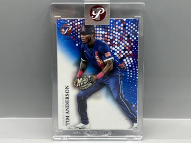 2022 Topps Pristine Tim Anderson Blue Refractor #24/75 - Sealed In Mag From Topps