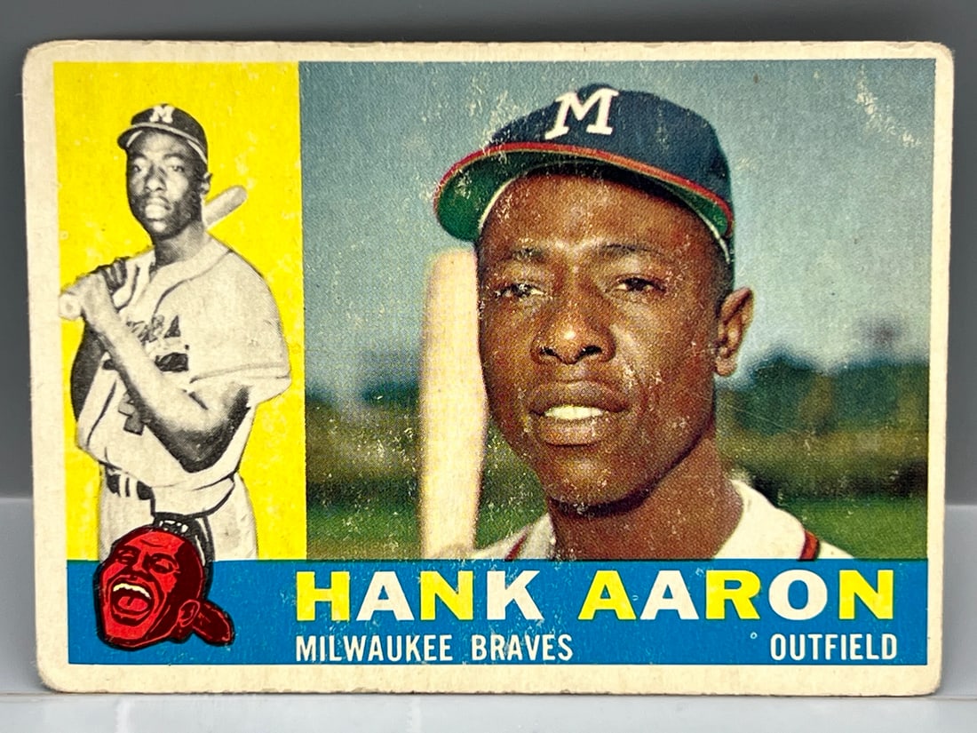 1960 Topps #300 Hank Aaron (HOF) / Braves (1 of 2)
