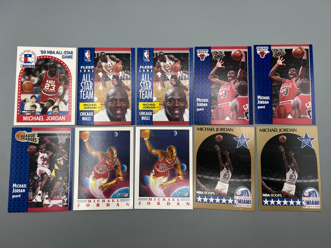 (Lot Of 10) Michael Jordan Cards / Chicago Bulls (1 of 2)
