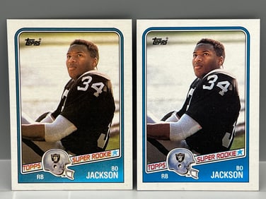 (Lot Of 2) 1988 Topps #327 Bo Jackson / Rookie