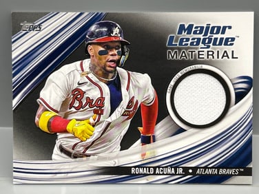 2023 Topps Series One Ronald Acuna Jr. Major League Material Game Used Relic #036/199