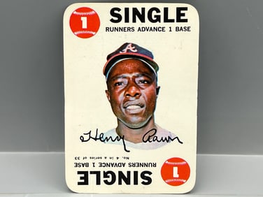 1968 Topps Game #4 Hank Aaron (HOF) / Braves