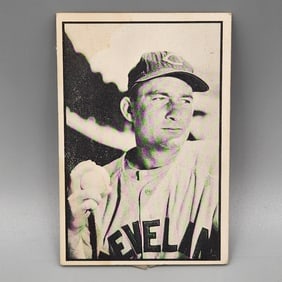 1953 Bowman Black and White Bob Lemon #27 HOF