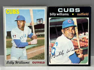 (Lot Of 2) Billy Williams (HOF) - 1970 Topps #170 & 1971 Topps #350