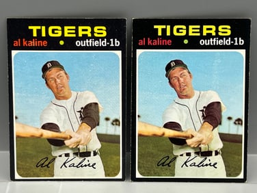 (Lot Of 2) 1971 Topps #180 Al Kaline (HOF) / Tigers