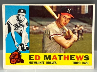 1960 Topps #420 Eddie Mathews (HOF) / Braves