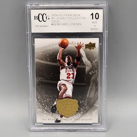 2009-10 Upper Deck MJ Legacy Collection Michael Jordan GOLD #69 BCCG 10