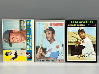 (Lot Of 3) Orlando Cepeda: 1960, 1970 & 1971 Topps