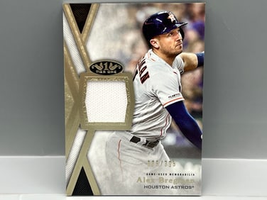 2020 Topps Tier One Alex Bregman Game Used Jersey Relic #/395