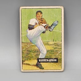1951 Bowman Warren Spahn #134 HOF