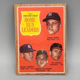1962 Topps HR Leaders Mantle/Maris #53 Sharp