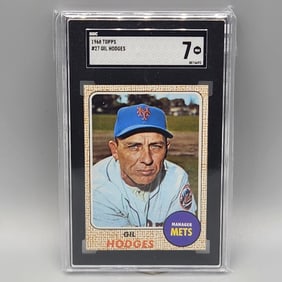 1968 Topps Gil Hodges #27 SGC 7 HOF