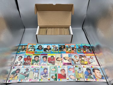 Box Of 400+ Football Singles: 1971 - 1978 Topps - Varying Conditions