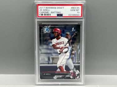 2017 Bowman Draft Jo Adell 1st Bowman Chrome Batting Variation RC #BDC95 PSA Gem Mint 10