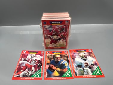 1989 Pro Set Football Complete Series Two Set W/ Deion Sanders RC, Barry Sanders RC, & Troy Aikman